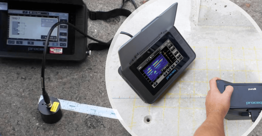 Concrete Testing Utilizing UT